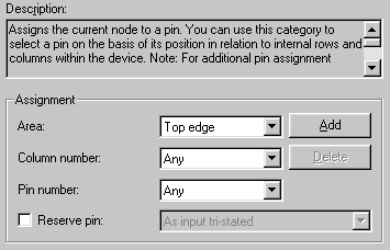 Pins Columns/Rows