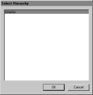 Select Hierarchy dialog box