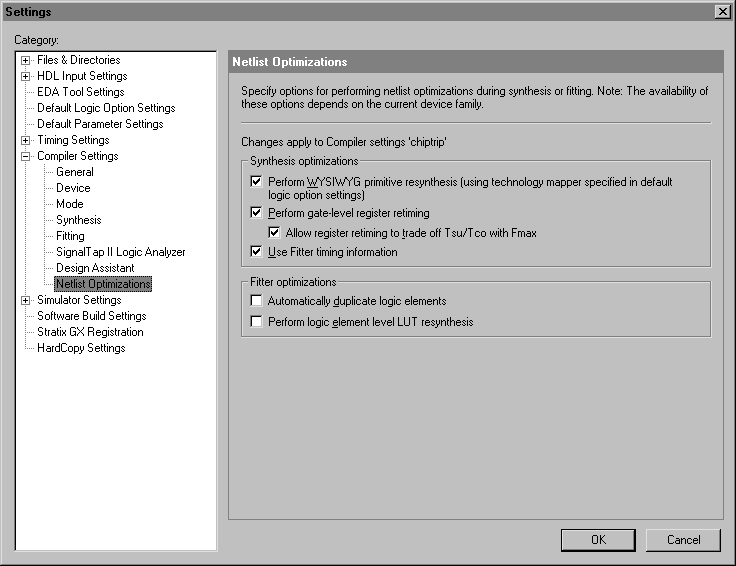 Netlist Optimizations