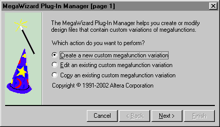 MegaWizard Plug-In Manager Page 1
